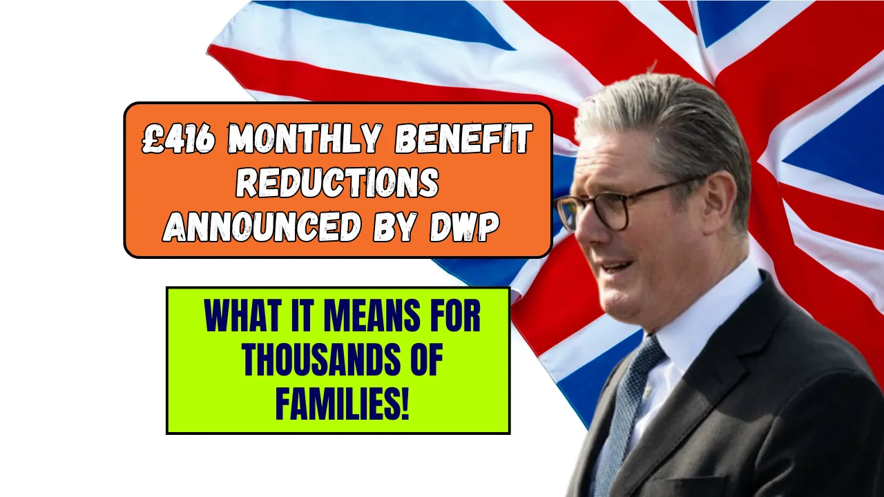 £416 Monthly Benefit Reductions Announced by DWP